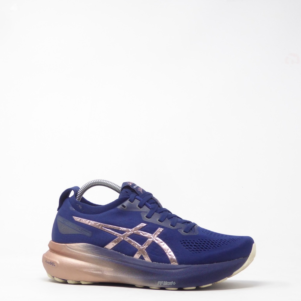 Asics Womens Running Shoes Navy Rose Gold Gel-Kayano 31 Platinum 9